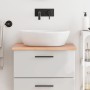 Light brown treated solid wood bathroom countertop 60x60x2 cm by vidaXL, Countertops - Ref: Foro24-3156110, Price: 56,81 €, D...