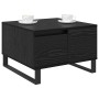 Mesa de Café Roble negro 55 x 55 x 36.5 cm Madera contrachapada