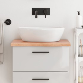 Solid light brown treated wood bathroom countertop 60x60x(2-4) cm by vidaXL, Countertops - Ref: Foro24-3156111, Price: 57,35 ...