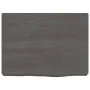 Encimera baño madera maciza tratada marrón oscuro 40x30x(2-6)cm by vidaXL, Countertops - Ref: Foro24-3156187, Price: 37,78 €,...