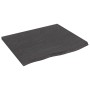 Massivholz-Badezimmerarbeitsplatte in dunkelbraun 60x50x2 cm von vidaXL, Arbeitsplatten - Ref: Foro24-3156203, Preis: 50,74 €...