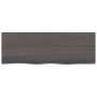 Dark brown treated solid wood bathroom countertop 80x30x(2-4)cm by vidaXL, Countertops - Ref: Foro24-3156210, Price: 43,18 €,...
