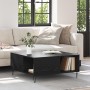 Mesa de Café Roble negro 80 x 80 x 36.5 cm Madera contrachapada