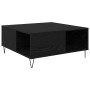 Mesa de Café Roble negro 80 x 80 x 36.5 cm Madera contrachapada