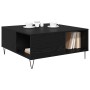 Mesa de Café Roble negro 80 x 80 x 36.5 cm Madera contrachapada