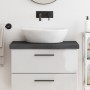 Dark brown treated solid wood bathroom countertop 80x30x(2-6)cm by vidaXL, Countertops - Ref: Foro24-3156211, Price: 53,14 €,...