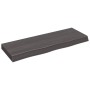 Dark brown treated solid wood bathroom countertop 80x30x(2-6)cm by vidaXL, Countertops - Ref: Foro24-3156211, Price: 53,14 €,...