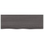 Dark brown treated solid wood bathroom countertop 80x30x(2-6)cm by vidaXL, Countertops - Ref: Foro24-3156211, Price: 53,14 €,...