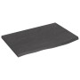 Dark brown treated solid wood bathroom countertop 60x40x2 cm by vidaXL, Countertops - Ref: Foro24-3156200, Price: 41,36 €, Di...
