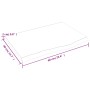 Dark brown treated solid wood bathroom countertop 60x40x2 cm by vidaXL, Countertops - Ref: Foro24-3156200, Price: 41,36 €, Di...