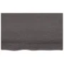 Encimera baño madera maciza tratada marrón oscuro 80x50x(2-4)cm de vidaXL, Encimeras - Ref: Foro24-3156216, Precio: 60,96 €, ...