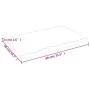 Encimera baño madera maciza tratada marrón oscuro 80x50x(2-4)cm de vidaXL, Encimeras - Ref: Foro24-3156216, Precio: 60,96 €, ...
