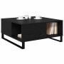 Mesa de Café Roble negro 80 x 80 x 36.5 cm Madera contrachapada