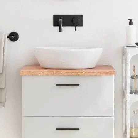 Encimera baño madera maciza tratada marrón claro 60x30x(2-4) cm de vidaXL, Encimeras - Ref: Foro24-3156102, Precio: 49,36 €, ...