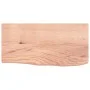 Badezimmerarbeitsplatte aus hellbraun behandeltem Massivholz, 60 x 30 x (2–4) cm von vidaXL, Arbeitsplatten - Ref: Foro24-315...