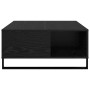 Mesa de Café Roble negro 80 x 80 x 36.5 cm Madera contrachapada