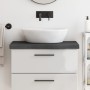 Badezimmerarbeitsplatte aus dunkelbraun behandeltem Massivholz, 80 x 40 x (2–6) cm von vidaXL, Arbeitsplatten - Ref: Foro24-3...