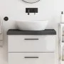 Badezimmerarbeitsplatte aus dunkelbraun behandeltem Massivholz, 80 x 40 x (2–6) cm von vidaXL, Arbeitsplatten - Ref: Foro24-3...