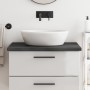 Dark brown treated solid wood bathroom countertop 80x60x(2-4)cm by vidaXL, Countertops - Ref: Foro24-3156219, Price: 70,79 €,...
