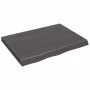 Massivholz-Badezimmerarbeitsplatte in dunkelbraun 80x60x(2-6)cm von vidaXL, Arbeitsplatten - Ref: Foro24-3156220, Preis: 83,2...