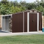 Gartenhaus aus verzinktem Stahl in Braun 277x279x179 cm von vidaXL, Schuppen - Ref: Foro24-3188296, Preis: 446,30 €, Rabatt: %