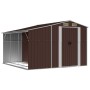 Gartenhaus aus verzinktem Stahl in Braun 277x279x179 cm von vidaXL, Schuppen - Ref: Foro24-3188296, Preis: 446,30 €, Rabatt: %