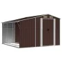 Gartenhaus aus verzinktem Stahl in Braun 277x279x179 cm von vidaXL, Schuppen - Ref: Foro24-3188296, Preis: 430,20 €, Rabatt: %