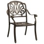 Bistrotisch und Stühle, 5 Stück, Aluminiumguss, bronzefarben von vidaXL, Gartensets - Ref: Foro24-3070604, Preis: 926,74 €, R...