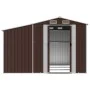 Gartenhaus aus verzinktem Stahl in Braun 277x279x179 cm von vidaXL, Schuppen - Ref: Foro24-3188296, Preis: 430,20 €, Rabatt: %