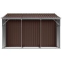 Gartenhaus aus verzinktem Stahl in Braun 277x279x179 cm von vidaXL, Schuppen - Ref: Foro24-3188296, Preis: 446,30 €, Rabatt: %