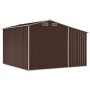 Gartenhaus aus verzinktem Stahl in Braun 277x279x179 cm von vidaXL, Schuppen - Ref: Foro24-3188296, Preis: 446,30 €, Rabatt: %