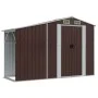 Gartenhaus aus verzinktem Stahl in Braun 277x279x179 cm von vidaXL, Schuppen - Ref: Foro24-3188296, Preis: 430,20 €, Rabatt: %