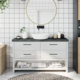 Encimera de baño madera tratada marrón oscuro 120x30x(2-6) cm von vidaXL, Arbeitsplatten - Ref: Foro24-3156234, Preis: 71,69 ...