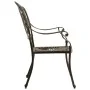Bistrotisch und Stühle, 5 Stück, Aluminiumguss, bronzefarben von vidaXL, Gartensets - Ref: Foro24-3070604, Preis: 912,74 €, R...