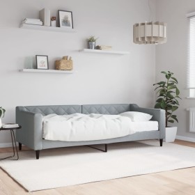 Schlafsofa mit hellgrauer Stoffmatratze 80x200 cm von vidaXL, Betten und Lattenroste - Ref: Foro24-3197403, Preis: 337,09 €, ...