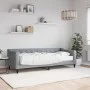 Sofa bed with light gray fabric mattress 80x200 cm by vidaXL, Beds and slatted bases - Ref: Foro24-3197403, Price: 312,16 €, ...