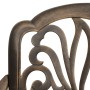 Bistrotisch und Stühle, 5 Stück, Aluminiumguss, bronzefarben von vidaXL, Gartensets - Ref: Foro24-3070604, Preis: 926,74 €, R...