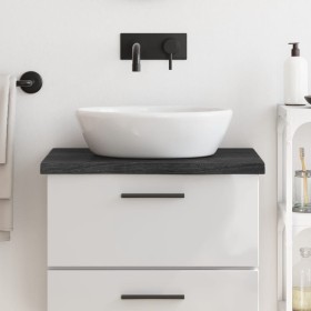 Dark brown treated wood bathroom countertop 60x60x(2-4) cm by vidaXL, Countertops - Ref: Foro24-3156207, Price: 56,94 €, Disc...