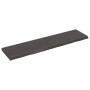Badezimmerarbeitsplatte aus dunkelbraun behandeltem Holz, 120x30x(2-4) cm von vidaXL, Arbeitsplatten - Ref: Foro24-3156233, P...