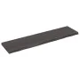 Badezimmerarbeitsplatte aus dunkelbraun behandeltem Holz, 120x30x(2-4) cm von vidaXL, Arbeitsplatten - Ref: Foro24-3156233, P...
