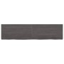 Badezimmerarbeitsplatte aus dunkelbraun behandeltem Holz, 120x30x(2-4) cm von vidaXL, Arbeitsplatten - Ref: Foro24-3156233, P...