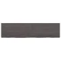 Dark brown treated wood bathroom countertop 120x30x(2-4) cm by vidaXL, Countertops - Ref: Foro24-3156233, Price: 58,16 €, Dis...