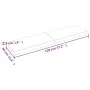 Badezimmerarbeitsplatte aus dunkelbraun behandeltem Holz, 120x30x(2-4) cm von vidaXL, Arbeitsplatten - Ref: Foro24-3156233, P...