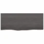 Badezimmerarbeitsplatte aus dunkelbraun behandeltem Massivholz, 100 x 40 x 2 cm von vidaXL, Arbeitsplatten - Ref: Foro24-3156...