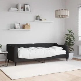Sofa bed with black fabric mattress 80x200 cm by vidaXL, Beds and slatted bases - Ref: Foro24-3197405, Price: 308,91 €, Disco...