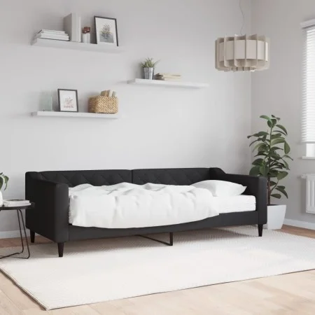 Sofa bed with black fabric mattress 80x200 cm by vidaXL, Beds and slatted bases - Ref: Foro24-3197405, Price: 308,91 €, Disco...