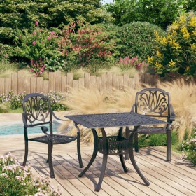 Bistro table and chairs 3 pieces black cast aluminum by vidaXL, Garden sets - Ref: Foro24-3070578, Price: 602,02 €, Discount: %