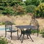Bistro table and chairs 3 pieces black cast aluminum by vidaXL, Garden sets - Ref: Foro24-3070578, Price: 544,67 €, Discount: %
