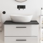 Massivholz-Badezimmerarbeitsplatte in dunkelbraun 80x50x2 cm von vidaXL, Arbeitsplatten - Ref: Foro24-3156215, Preis: 64,54 €...