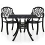 Bistro table and chairs 3 pieces black cast aluminum by vidaXL, Garden sets - Ref: Foro24-3070578, Price: 544,67 €, Discount: %